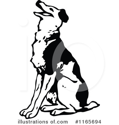 Royalty-Free (RF) Dog Clipart Illustration by Prawny Vintage - Stock Sample #1165694
