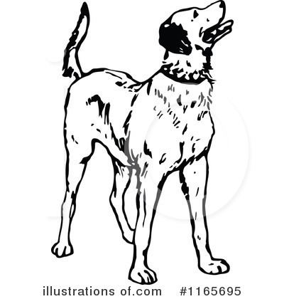 Royalty-Free (RF) Dog Clipart Illustration by Prawny Vintage - Stock Sample #1165695