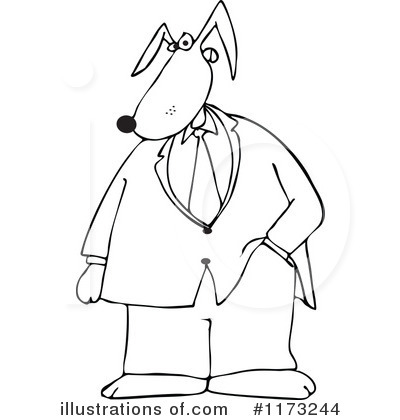 Royalty-Free (RF) Dog Clipart Illustration by djart - Stock Sample #1173244