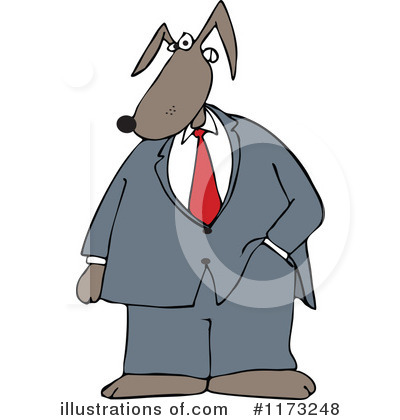 Royalty-Free (RF) Dog Clipart Illustration by djart - Stock Sample #1173248