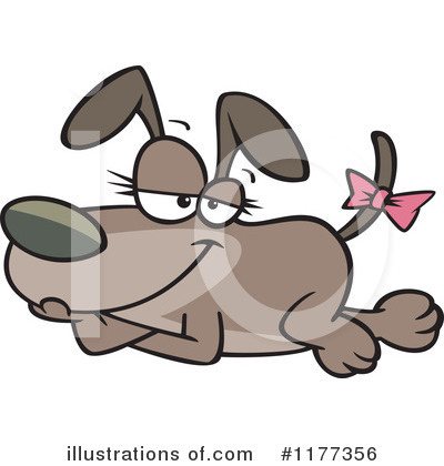 Royalty-Free (RF) Dog Clipart Illustration by toonaday - Stock Sample #1177356