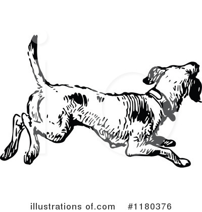 Royalty-Free (RF) Dog Clipart Illustration by Prawny Vintage - Stock Sample #1180376