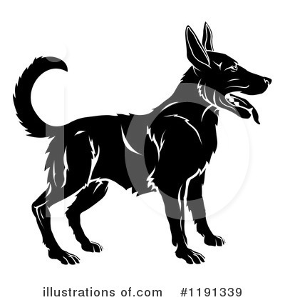 Royalty-Free (RF) Dog Clipart Illustration by AtStockIllustration - Stock Sample #1191339