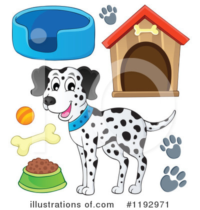 Royalty-Free (RF) Dog Clipart Illustration by visekart - Stock Sample #1192971