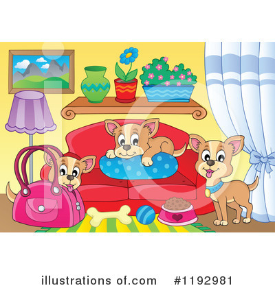 Royalty-Free (RF) Dog Clipart Illustration by visekart - Stock Sample #1192981