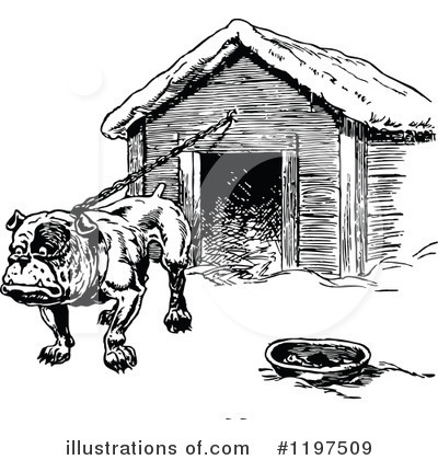 Royalty-Free (RF) Dog Clipart Illustration by Prawny Vintage - Stock Sample #1197509