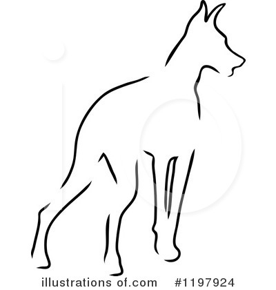 Royalty-Free (RF) Dog Clipart Illustration by Maria Bell - Stock Sample #1197924