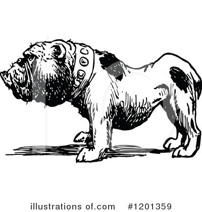 Royalty-Free (RF) Dog Clipart Illustration by Prawny Vintage - Stock Sample #1201359