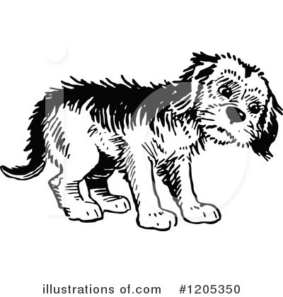 Royalty-Free (RF) Dog Clipart Illustration by Prawny Vintage - Stock Sample #1205350