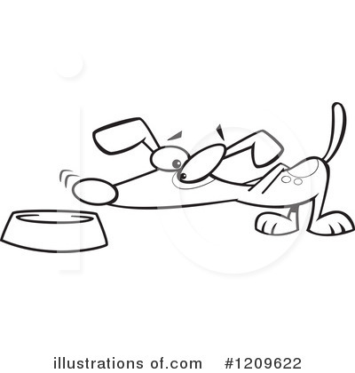Royalty-Free (RF) Dog Clipart Illustration by toonaday - Stock Sample #1209622
