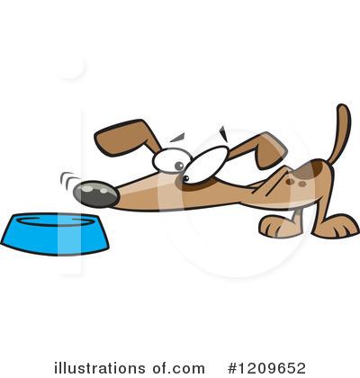 Dog Bowl Clipart #1209652 by toonaday