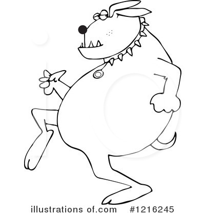 Royalty-Free (RF) Dog Clipart Illustration by djart - Stock Sample #1216245