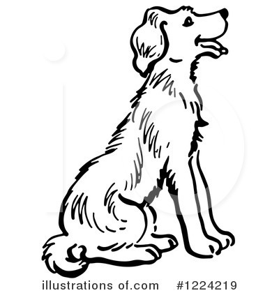 Royalty-Free (RF) Dog Clipart Illustration by Picsburg - Stock Sample #1224219