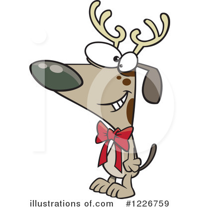 Royalty-Free (RF) Dog Clipart Illustration by toonaday - Stock Sample #1226759