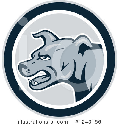 Royalty-Free (RF) Dog Clipart Illustration by patrimonio - Stock Sample #1243156