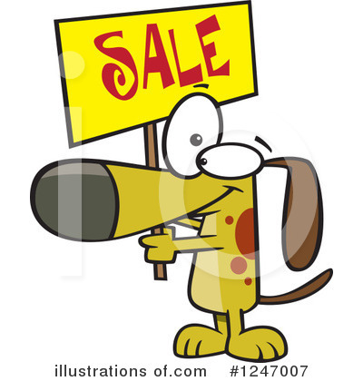 Royalty-Free (RF) Dog Clipart Illustration by toonaday - Stock Sample #1247007