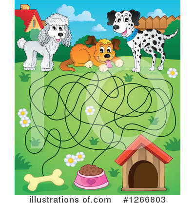 Royalty-Free (RF) Dog Clipart Illustration by visekart - Stock Sample #1266803