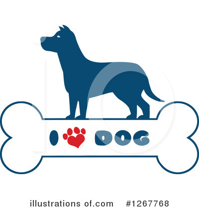 Dog Silhouette Clipart #1267768 by Hit Toon