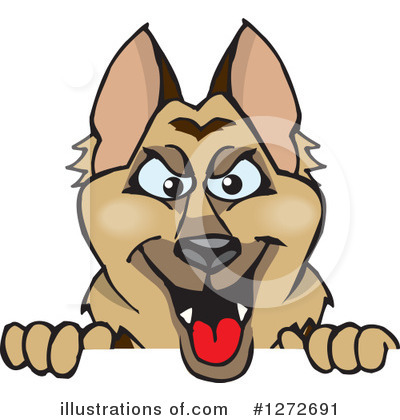 Royalty-Free (RF) Dog Clipart Illustration by Dennis Holmes Designs - Stock Sample #1272691