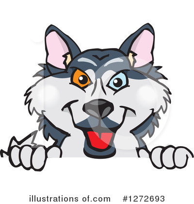 Husky Clipart #1272693 by Dennis Holmes Designs