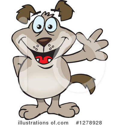 Royalty-Free (RF) Dog Clipart Illustration by Dennis Holmes Designs - Stock Sample #1278928