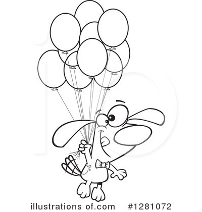 Royalty-Free (RF) Dog Clipart Illustration by toonaday - Stock Sample #1281072
