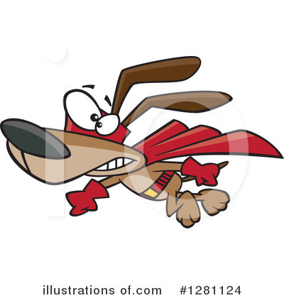 Royalty-Free (RF) Dog Clipart Illustration by toonaday - Stock Sample #1281124