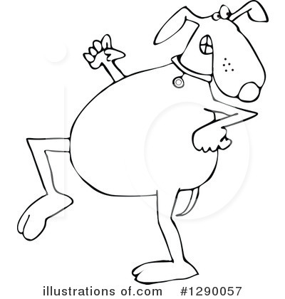 Royalty-Free (RF) Dog Clipart Illustration by djart - Stock Sample #1290057