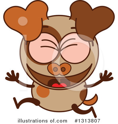 Royalty-Free (RF) Dog Clipart Illustration by Zooco - Stock Sample #1313807