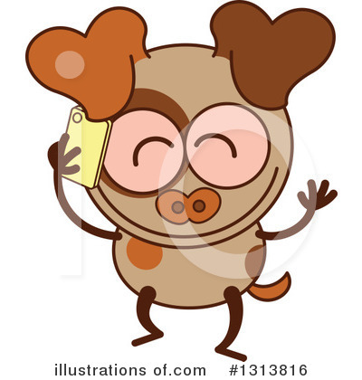 Royalty-Free (RF) Dog Clipart Illustration by Zooco - Stock Sample #1313816