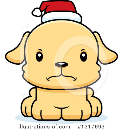 Christmas Puppy Clipart #1317693 by Cory Thoman
