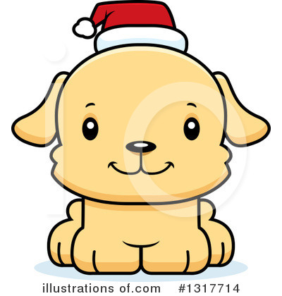Christmas Puppy Clipart #1317714 by Cory Thoman