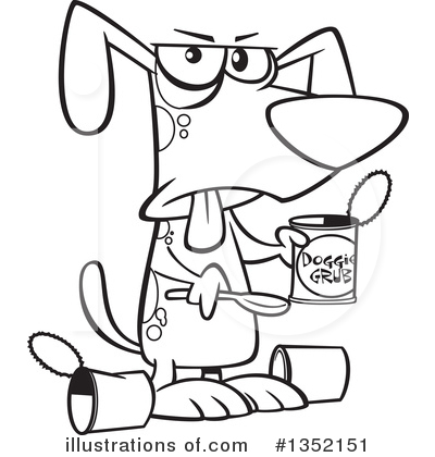 Royalty-Free (RF) Dog Clipart Illustration by toonaday - Stock Sample #1352151