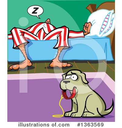 Royalty-Free (RF) Dog Clipart Illustration by Clip Art Mascots - Stock Sample #1363569