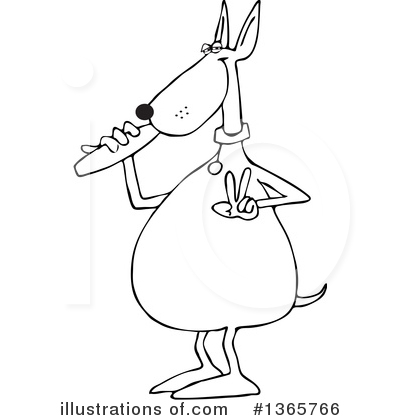 Royalty-Free (RF) Dog Clipart Illustration by djart - Stock Sample #1365766