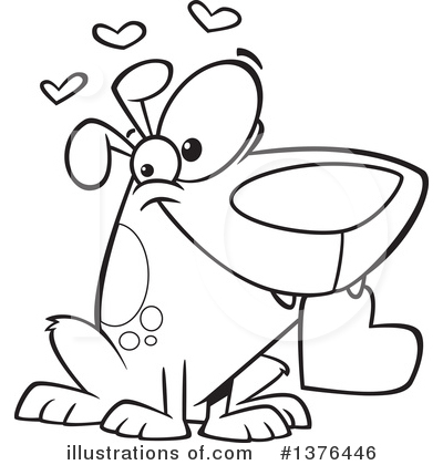Royalty-Free (RF) Dog Clipart Illustration by toonaday - Stock Sample #1376446