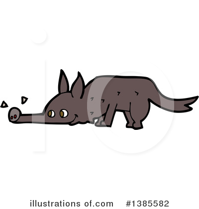 Wolf Clipart #1385582 by lineartestpilot
