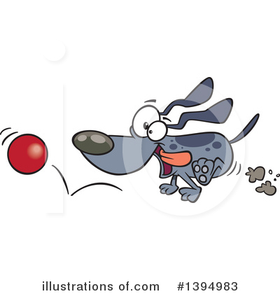 Royalty-Free (RF) Dog Clipart Illustration by toonaday - Stock Sample #1394983