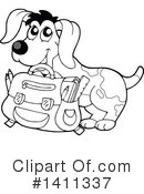 Dog Clipart #1411337 by visekart