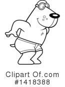 Dog Clipart #1418388 by Cory Thoman