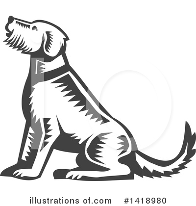 Royalty-Free (RF) Dog Clipart Illustration by patrimonio - Stock Sample #1418980