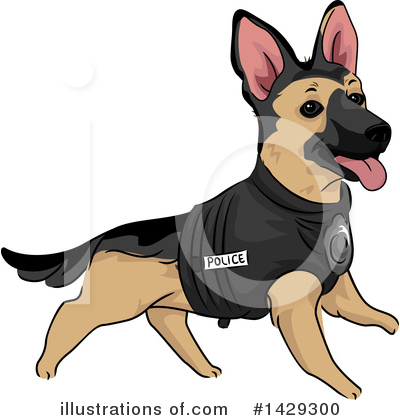 German Shepherd Clipart #1429300 by BNP Design Studio