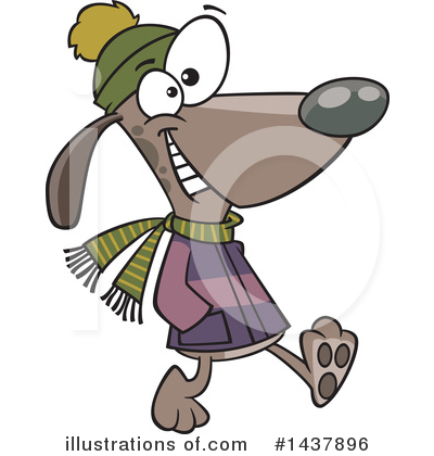 Royalty-Free (RF) Dog Clipart Illustration by toonaday - Stock Sample #1437896