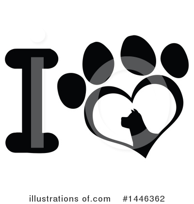 Royalty-Free (RF) Dog Clipart Illustration by Hit Toon - Stock Sample #1446362