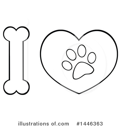 Royalty-Free (RF) Dog Clipart Illustration by Hit Toon - Stock Sample #1446363