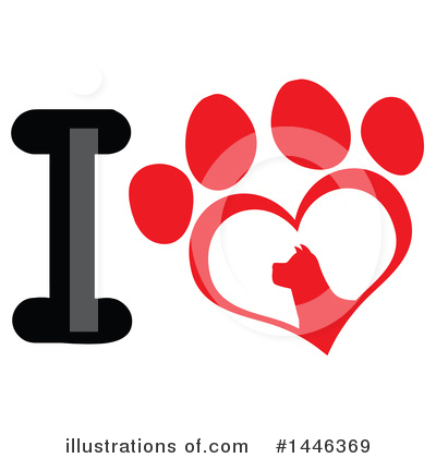 Royalty-Free (RF) Dog Clipart Illustration by Hit Toon - Stock Sample #1446369