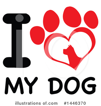 Royalty-Free (RF) Dog Clipart Illustration by Hit Toon - Stock Sample #1446370