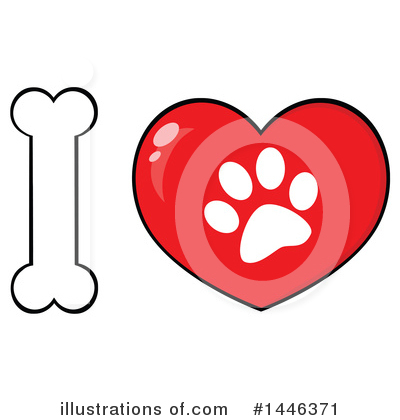 Royalty-Free (RF) Dog Clipart Illustration by Hit Toon - Stock Sample #1446371