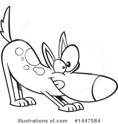 Royalty-Free (RF) Dog Clipart Illustration by toonaday - Stock Sample #1447584