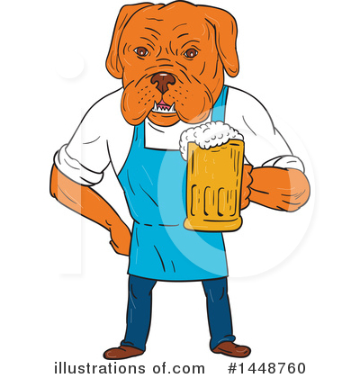 Royalty-Free (RF) Dog Clipart Illustration by patrimonio - Stock Sample #1448760